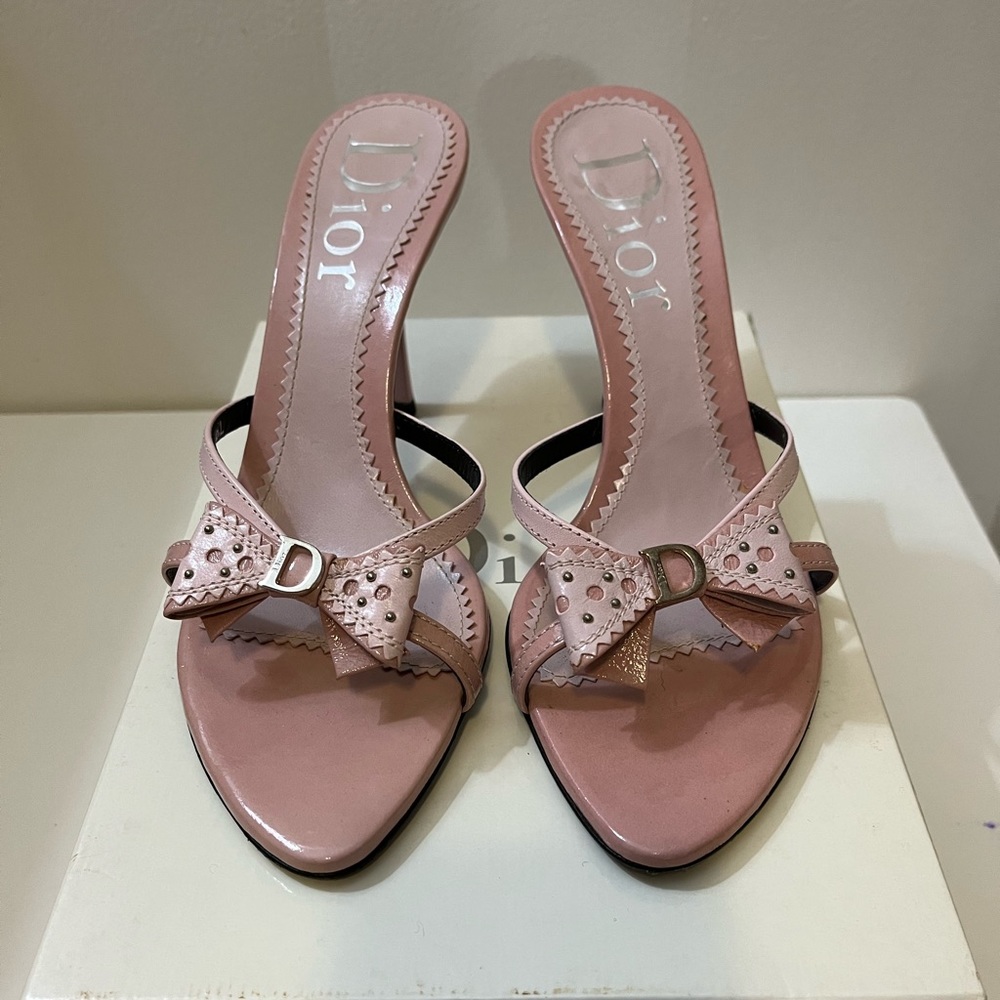 Dior D Trick Mule Sandals - Size 38